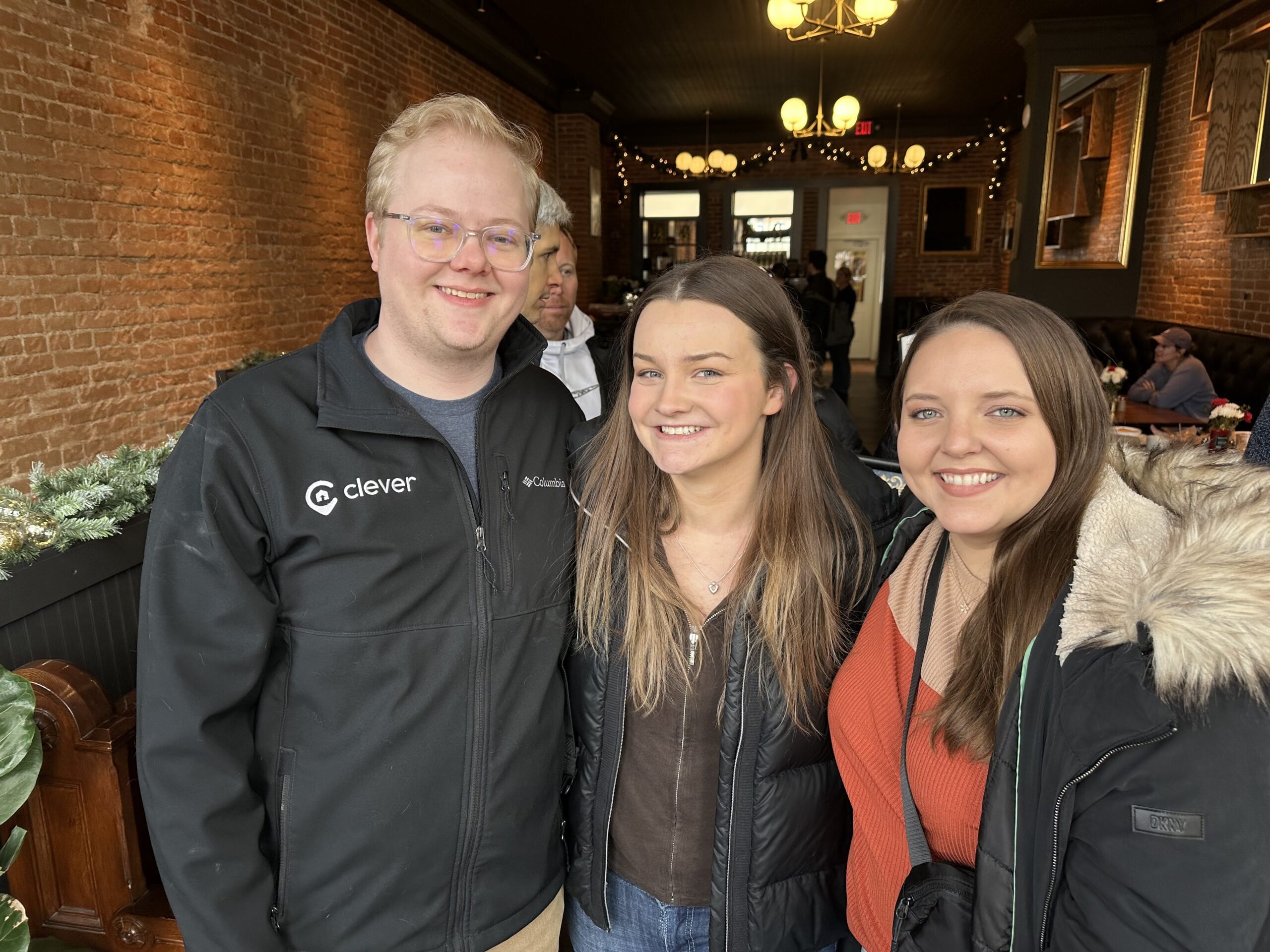 Team members at a Clever gathering